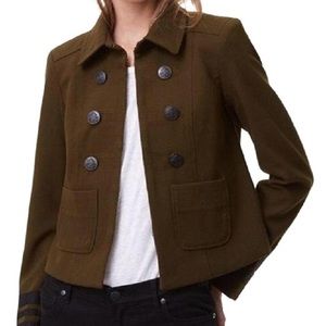 Loft Army Green Blazer Size 6
